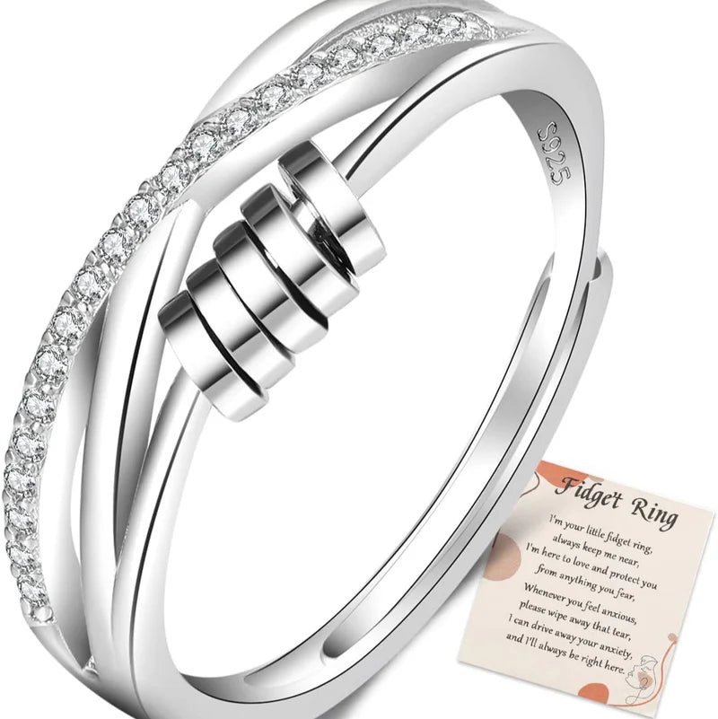 Sterling Silver Diamond Ring